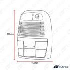Mini Desumidificador Elétrico 127-220v Antimofo 500ml Tubrax