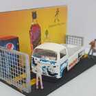 Mini Diorama Para Miniaturas, 1/64 Garagem, Com 01carrinho