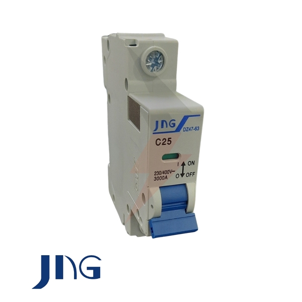 Mini Disjuntor 1p Unipolar Com Curva C 25 Amperes