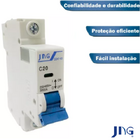 Mini Disjuntor Unipolar Com Curva C 20a Desligamento Autom.