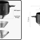 Mini Filtro Coador De Café Mono Dose Em Aço Inox Reutilizável