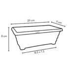 Mini Floreira Jardineira Arranjos De Suculentas Plantas 20cm