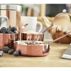 Mini Frigideira Inox Bronze Servir Decorar Panelinha 10cm