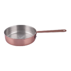 Mini Frigideira Inox Bronze Servir Decorar Panelinha 10cm