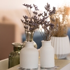 Mini Garrafa Listrada Clássica Artesanal 9,5x7cm Em Cimento