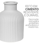 Mini Garrafa Listrada Clássica Artesanal 9,5x7cm Em Cimento