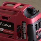 Mini Gerador de Energia à Gasolina 1,8Kva Motor 4HP 4 Tempos 3,7L B4T-2000i 220V Branco