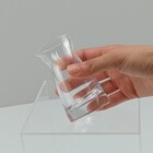 Mini Jarra De Vidro Transparente Com Design Simples Moderno