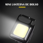 Mini Lanterna Tática De Chaveiro Recarregável Led Com Abridor