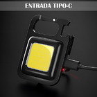 Mini Lanterna Tática De Chaveiro Recarregável Led Com Abridor