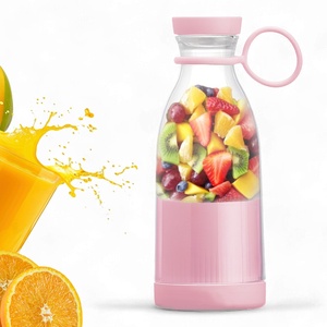 Foto de Mini Liquidificador 380ml Usb Rosa Portátil Com 6 Lâminas Par