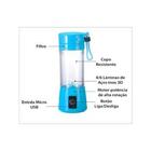 Mini Liquidificador Portátil 380ml Recarregável 10w Bivolt -