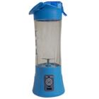 Mini Liquidificador Portátil Elétrico Shake Cabo Usb Azul