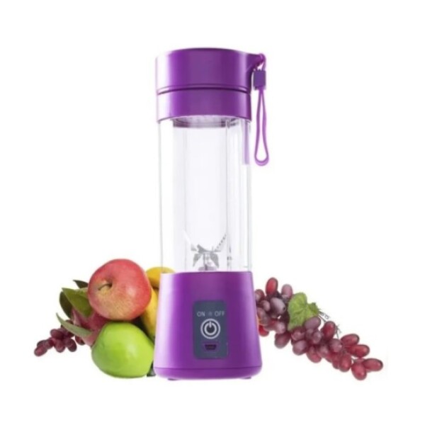 Mini Liquidificador Portatil Juice Cup 6 Lamninas Usb-lilas