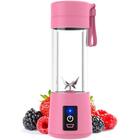 Mini Liquidificador Portátil Juicer Cup 6 Lâmina Usb - Rosa