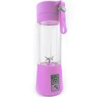 Mini Liquidificador Portátil Recarregável Usb 6 Lâminas - Rosa