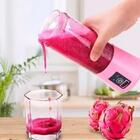 Mini Liquidificador Rosa Mixer Juice Cup Portatil 380ml Usb -