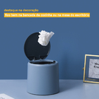 Mini Lixeira De Plástico Azul/azul Clara -  Oikos Azul U