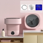 Mini Máquina De Lavar Roupa Dobrável Portátil 6,5 Litros Cor