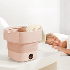 Mini Maquina De Lavar Roupas Inteligente Touch Dobravel Porta