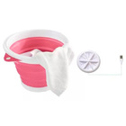 Mini Maquina Lavar Usb Com Balde 4 Litros Retratil Portatil L