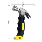 Mini Martelo Unha Cabo Emborrachado 23 Mm Aço Carbono 16 Cm