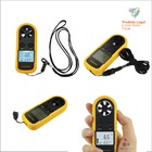 Mini Medidor Velocidade Vento Anemômetro Digital Temperatura