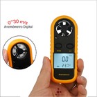 Mini Medidor Velocidade Vento Anemômetro Digital Temperatura