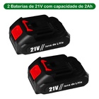 Mini Motosserra Elétrica Portátil 21v C/2 Baterias Lítio Tser