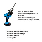 Mini Motosserra It-blue Le-1930 Poda Portátil 2 Baterias 21v