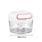 Mini Multiprocessador Triturador Manual 2 Lâminas Inox Alho