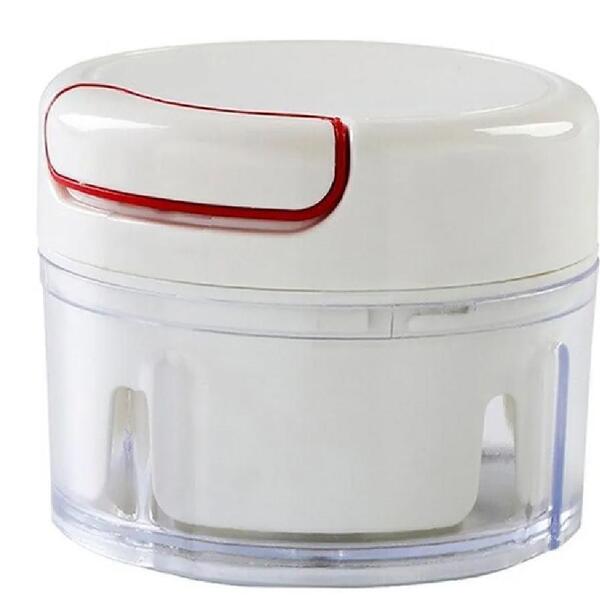 Mini Multiprocessador Triturador Manual 2 Lâminas Inox Alho