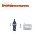 Mini Organizador De Plástico Cinza Claro - Oikos