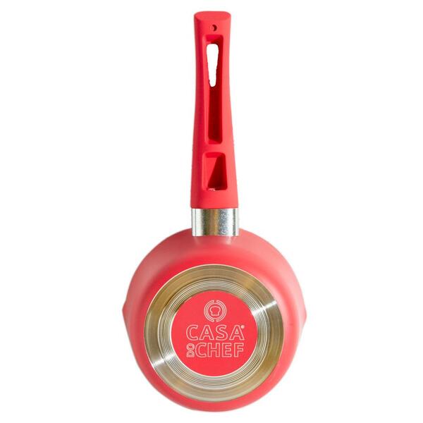 Mini Panela 11cm Antiaderente Casa Do Chef Vermelho Bordô
