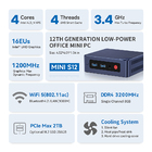 Mini Pc Beelink Mini S Processador Intel Lake 256gb 8gb