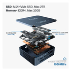 Mini Pc Beelink Sei 8 Gen 500gb 8gb Ram Processador I5 8259u