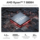 Mini Pc Beelink Ser Processador Amd Ryzen 7 5800h 500gb 16gb