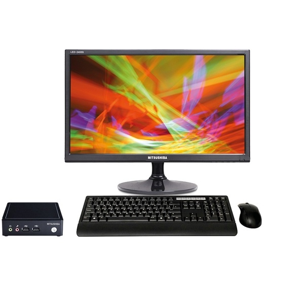 Mini Pc Nuc Core I5 4300y 8g Ssd128g E Monitor 24" Multimidia