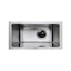 Mini Pia De Cozinha - Feito Em Aco Inox - Modelo 41x22x20 - C