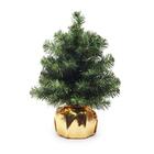 Mini Pinheiro C/base Veludo Dourado 1un 75x45x45cm 1025895