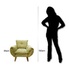 Mini Poltrona Infantil Opalinha Em Suede Quinto Sono