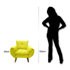 Mini Poltrona Infantil Opalinha Em Suede Quinto Sono