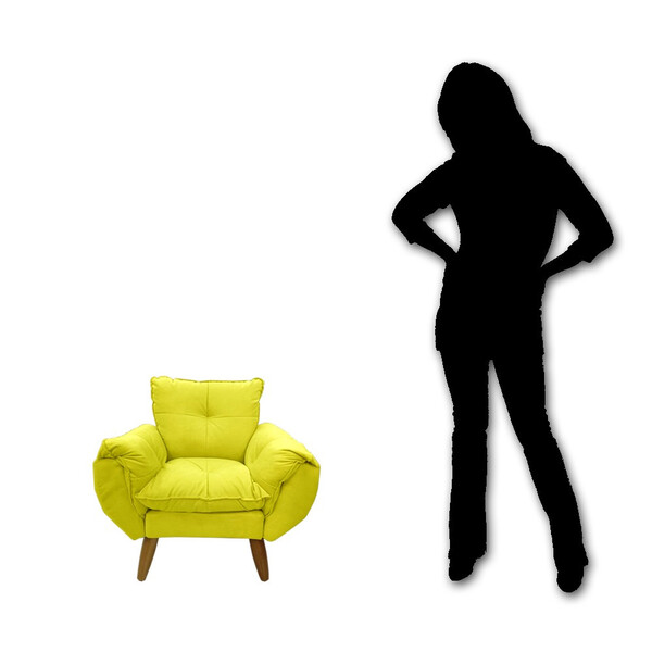 Mini Poltrona Infantil Opalinha Em Suede Quinto Sono