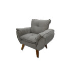 Mini Poltrona Infantil Opalinha Em Suede Quinto Sono