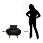 Mini Poltrona Infantil Opalinha Em Suede Quinto Sono