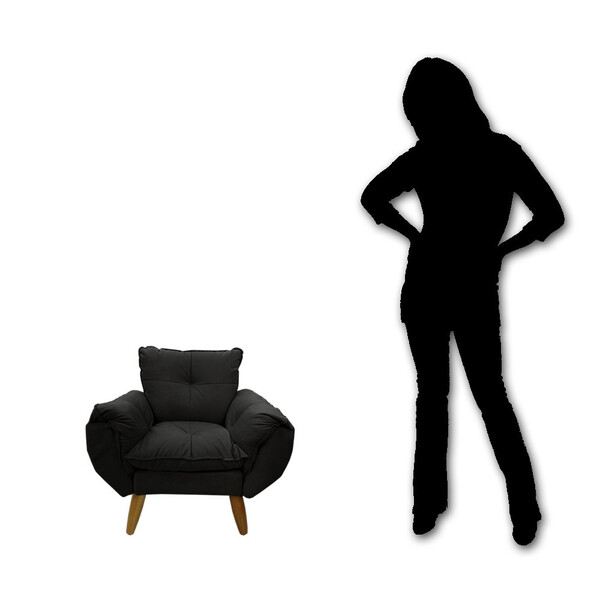 Mini Poltrona Infantil Opalinha Em Suede Quinto Sono