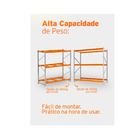Mini Porta Pallet 120 250kg 3 Nivel Kit 240x200x60 Sem Bandeja