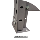 Mini Porta Pallet Até 750kg (200x60x180cm) - Cinza E Laranja