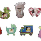 Mini Porta Retrato Imã 3 5x3 5 Com Moldura Plástica Em Format