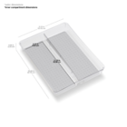 Mini Porta Utensílios 2 Compartimentos - Madesmart